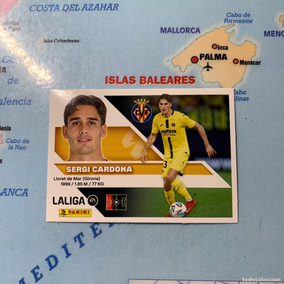 Cromos de f&uacute;tbol: Sergi Cardona n&uacute;mero 10 del Villarreal cromo liga este 26-27 2026-2027