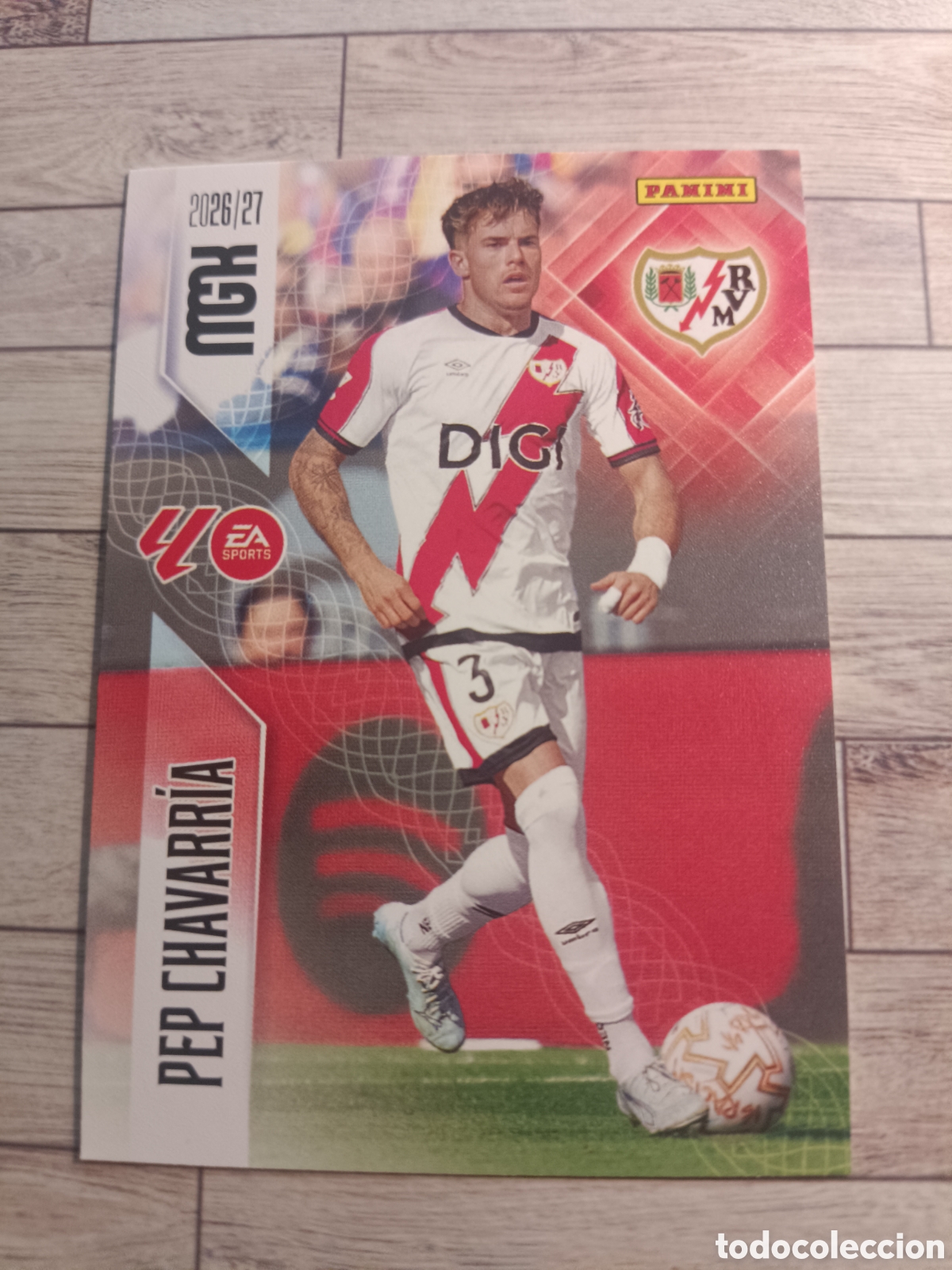 Cromos de f&uacute;tbol: 297 PEP CHAVARRIA RAYO VALLECANO MEGACRACKS MGK 26 27 PANINI 2026 2027