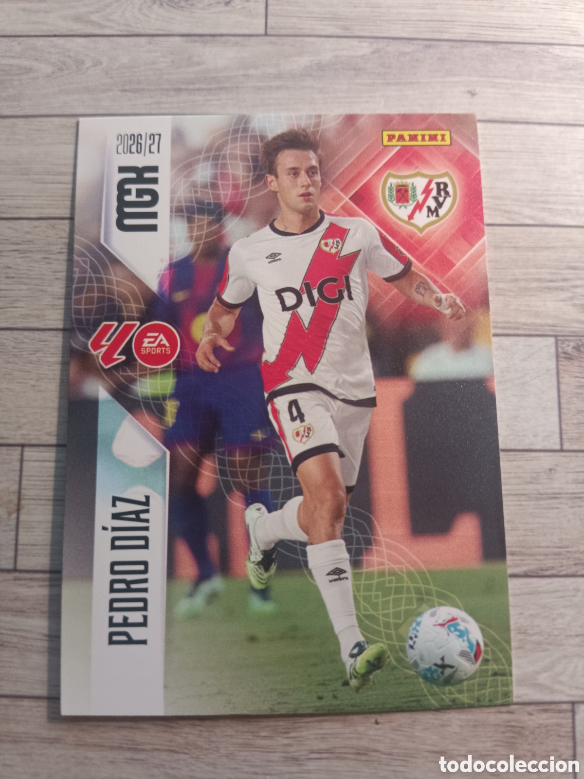 Cromos de f&uacute;tbol: 298 PEDRO DIAZ RAYO VALLECANO MEGACRACKS MGK 26 27 PANINI 2026 2027