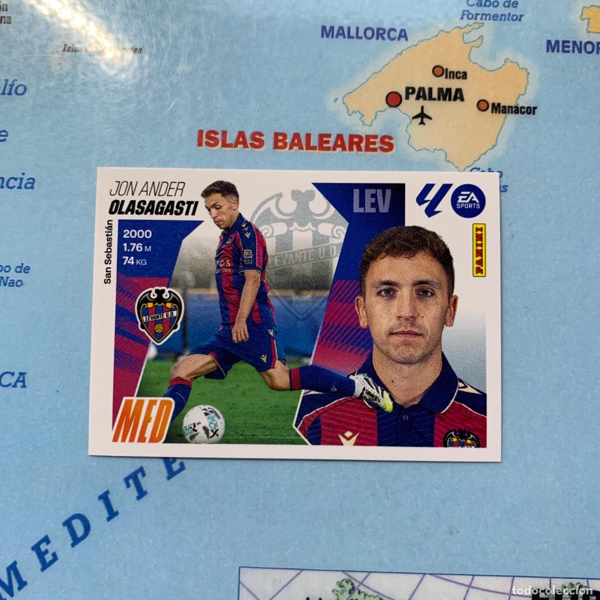 Cromos de f&uacute;tbol: Olasagasti n&uacute;mero 14 del Levante cromo liga este 25-26 2025-2026