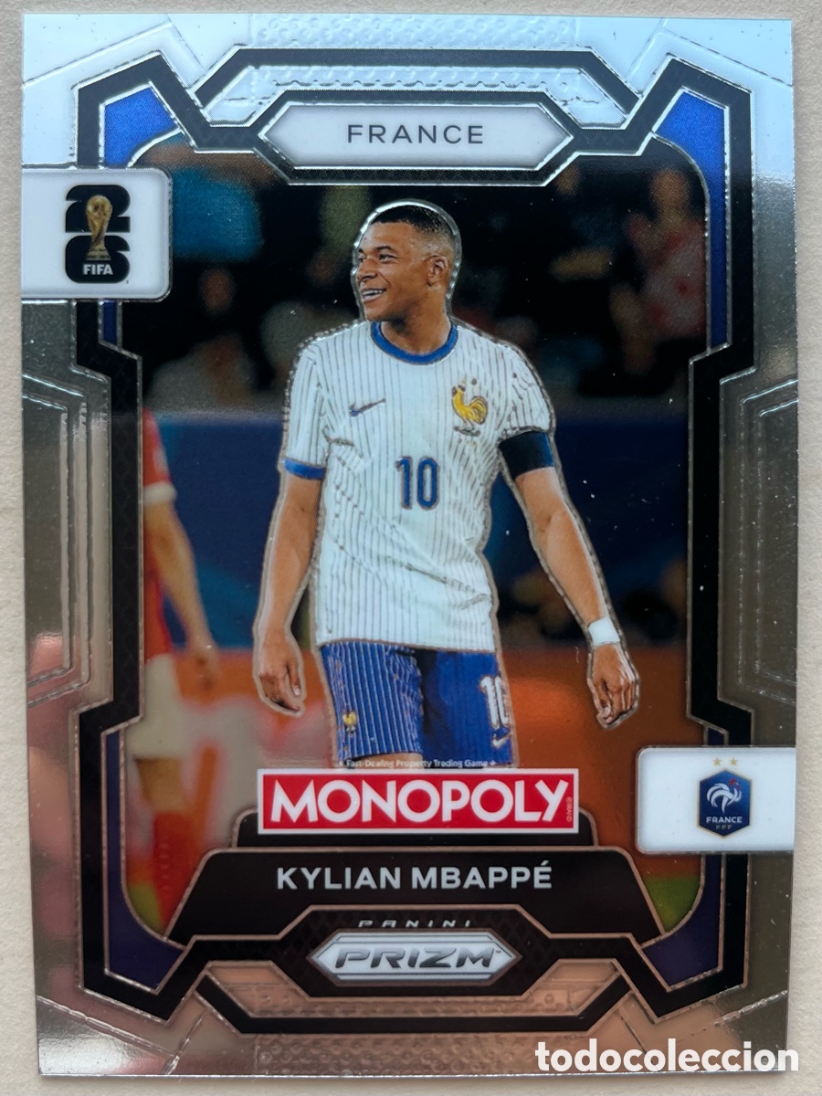 Cromos de f&uacute;tbol: Mbapp&eacute; Prizm Monopoly Mundial 2026 - Francia
