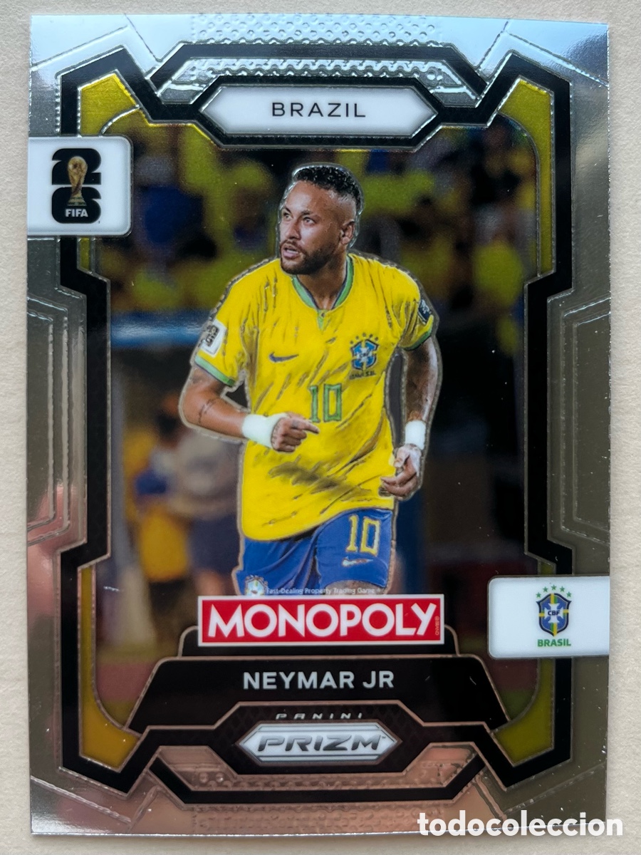 Cromos de f&uacute;tbol: Neymar Jr Prizm Monopoly Mundial 2026 - Brasil