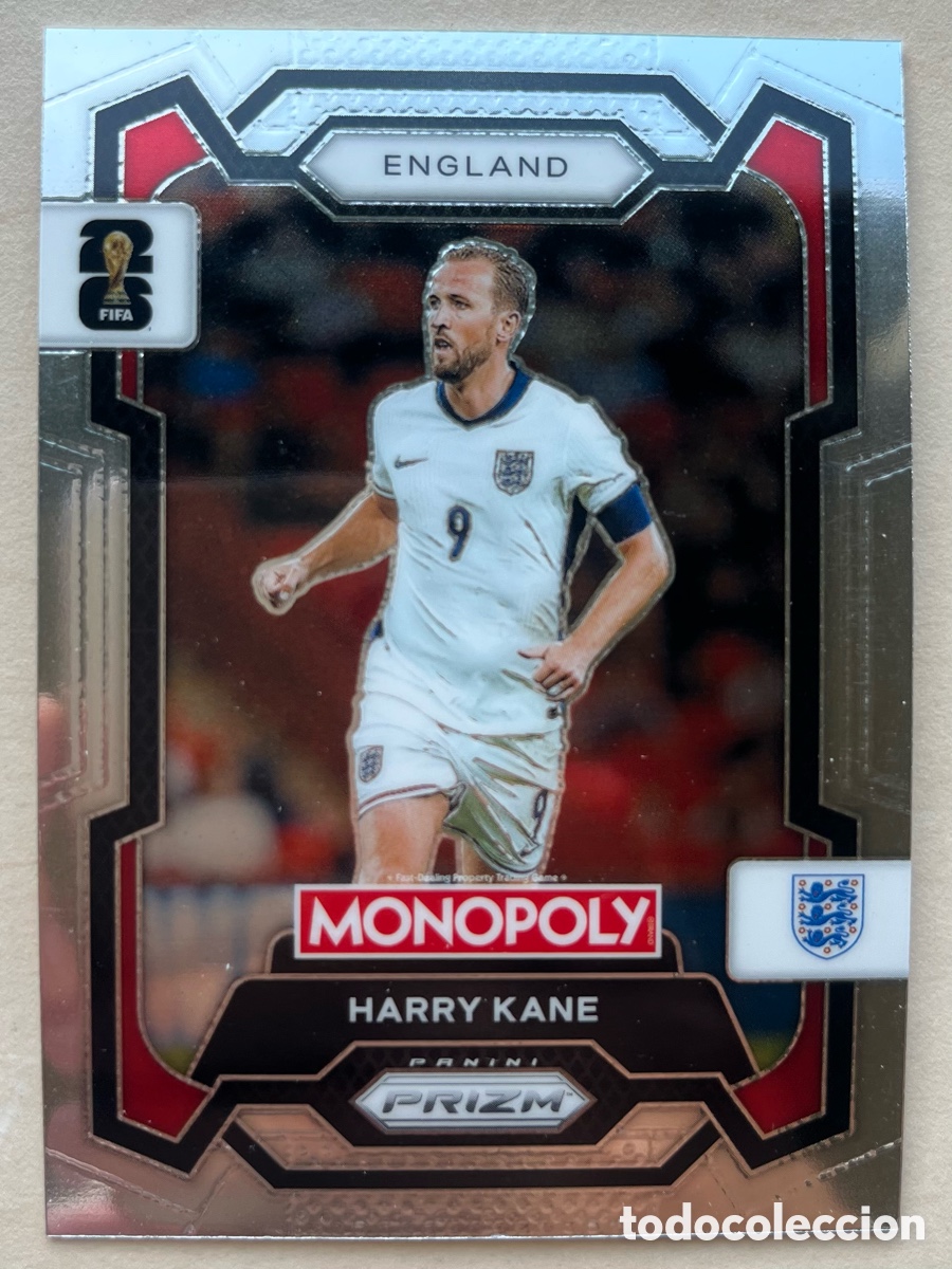 Cromos de f&uacute;tbol: Harry Kane Prizm Monopoly Mundial 2026 - Inglaterra