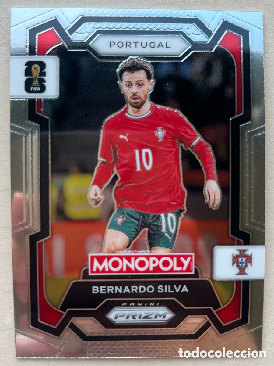 Cromos de f&uacute;tbol: Bernardo Silva Prizm Monopoly Mundial 2026 - Portugal