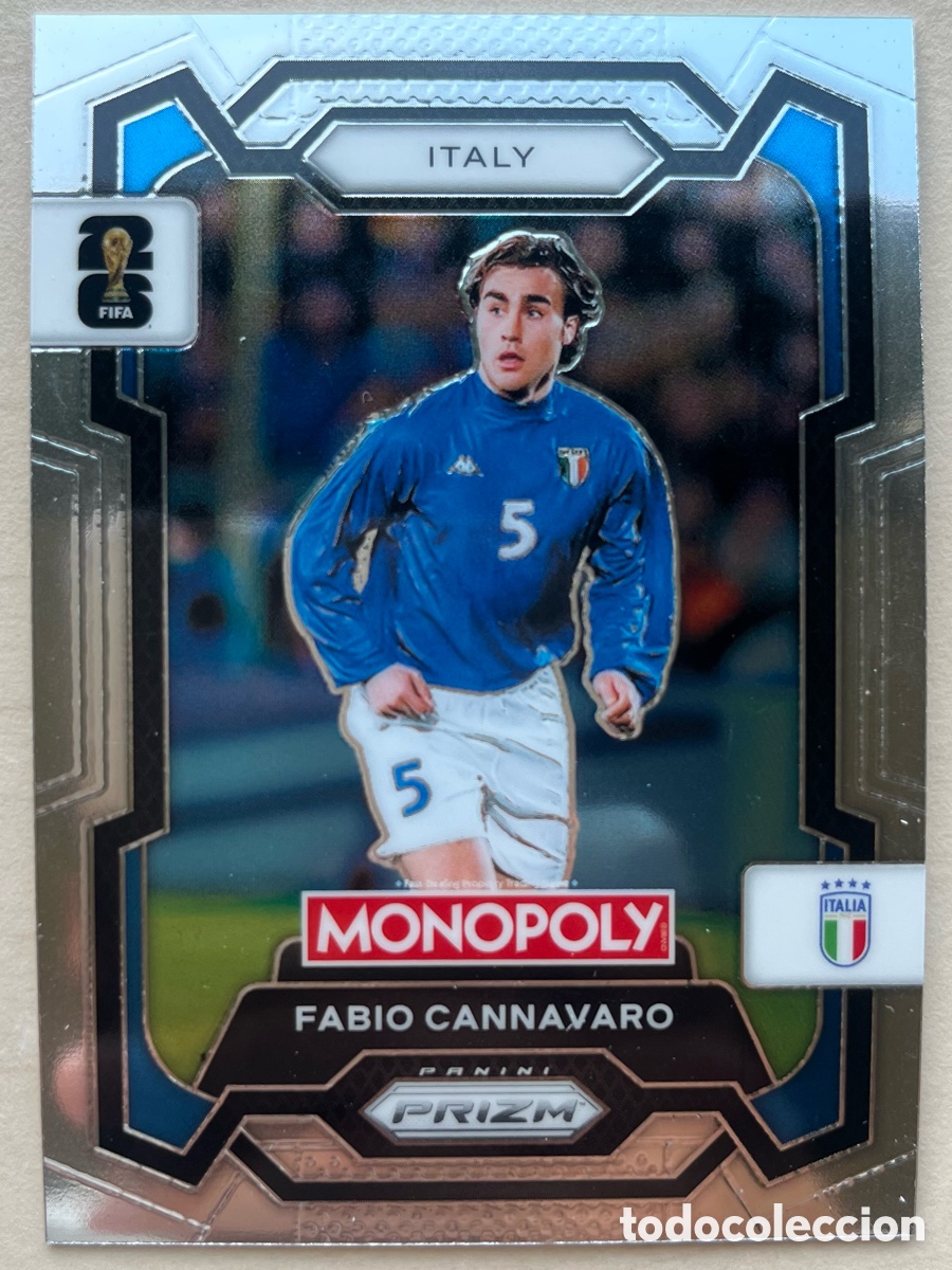 Cromos de f&uacute;tbol: Cannavaro Prizm Monopoly Mundial 2026 - Italia
