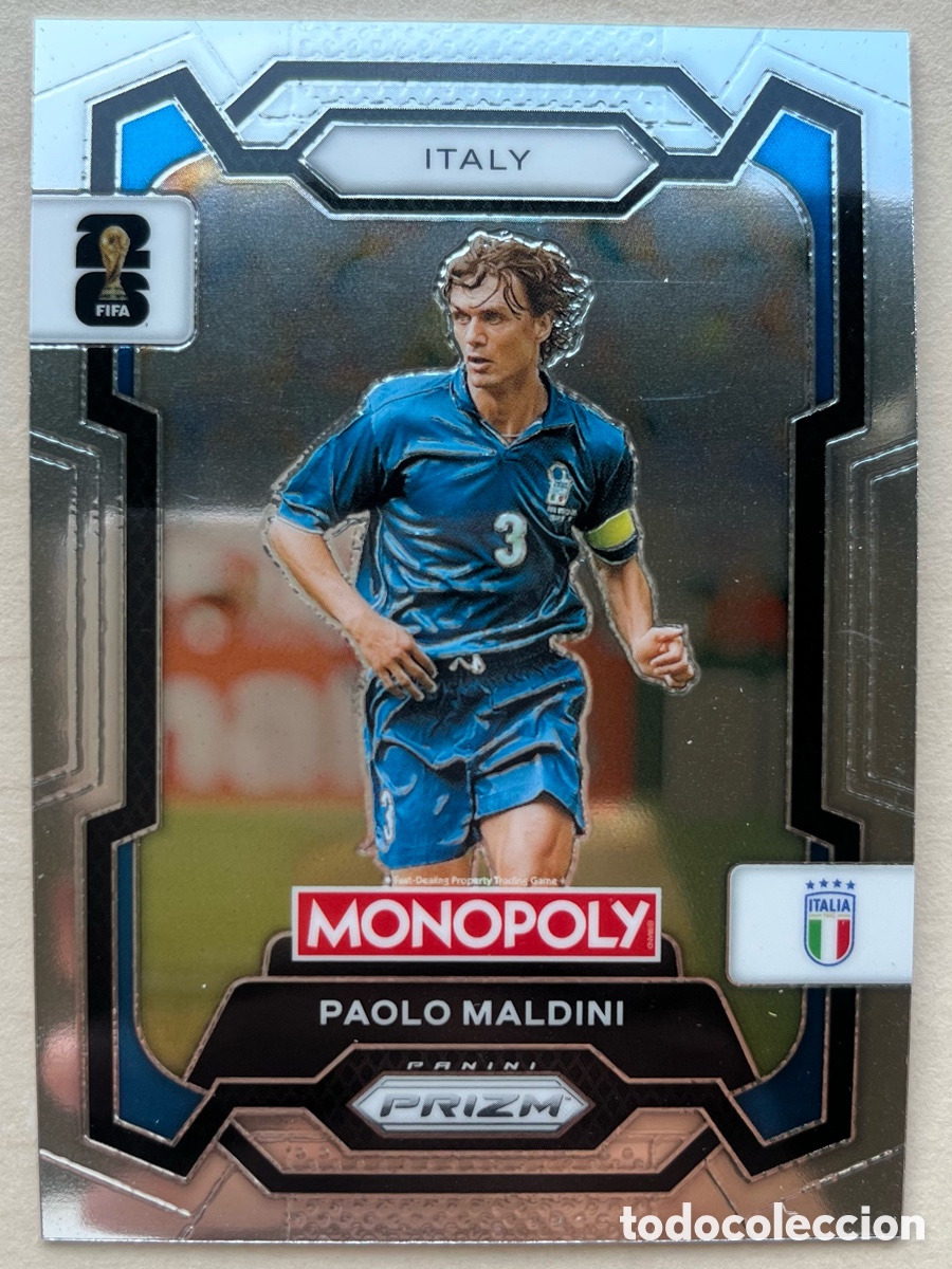 Cromos de f&uacute;tbol: Maldini Prizm Monopoly Mundial 2026 - Italia