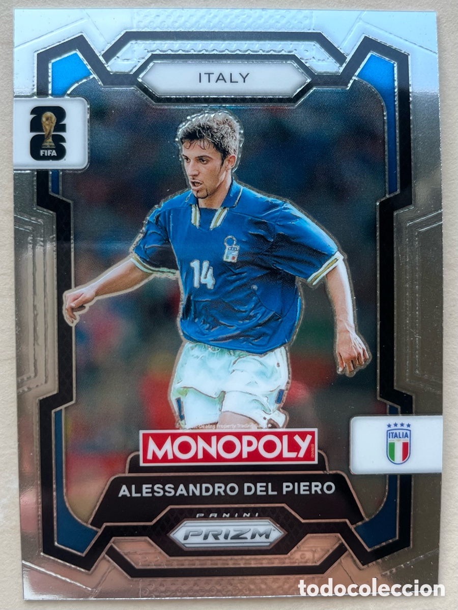 Cromos de f&uacute;tbol: Del Piero Prizm Monopoly Mundial 2026 - Italia