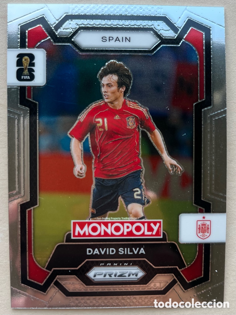 Cromos de f&uacute;tbol: David Silva Prizm Monopoly Mundial 2026 - Espa&ntilde;a
