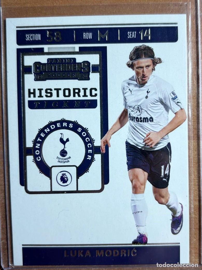Cromos de f&uacute;tbol: PANINI CHRONICLES CONTENDERS SOCCER 2019-2020 LUKA MODRIC (TOTTEMHAM HOTSPUR) HISTORIC TICKET