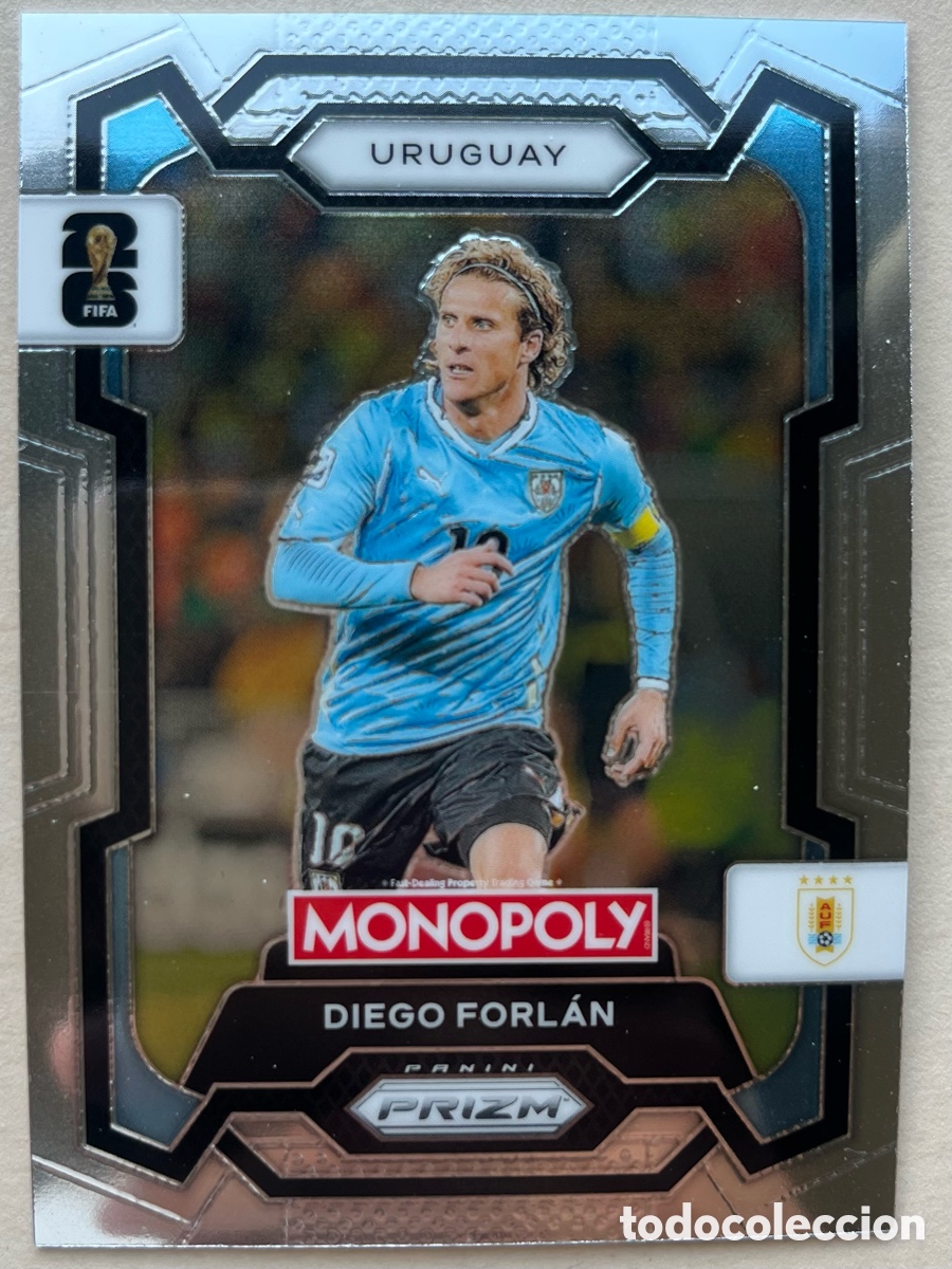Cromos de f&uacute;tbol: Diego Forl&aacute;n Prizm Monopoly Mundial 2026 - Uruguay