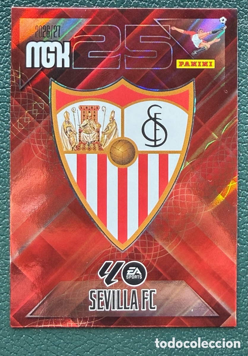 Cromos de f&uacute;tbol: 325 ESCUDO SEVILLA FC FICHAS ALBUM MEGACRACKS 2026 2027 MGK 26 27