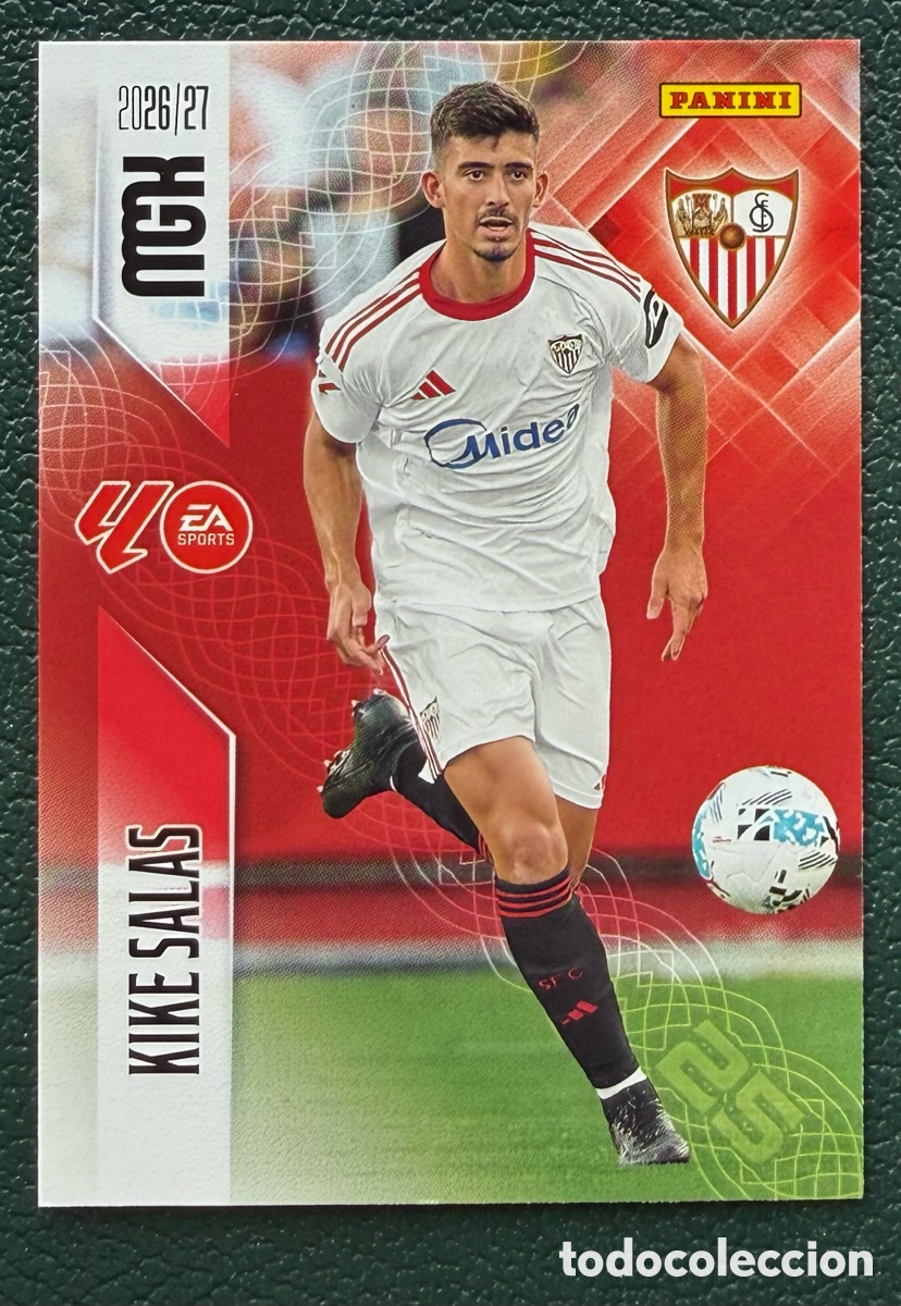 Cromos de Futebol: 330 KIKE SALAS SEVILLA FC FICHAS ALBUM MEGACRACKS 2026 2027 MGK 26 27