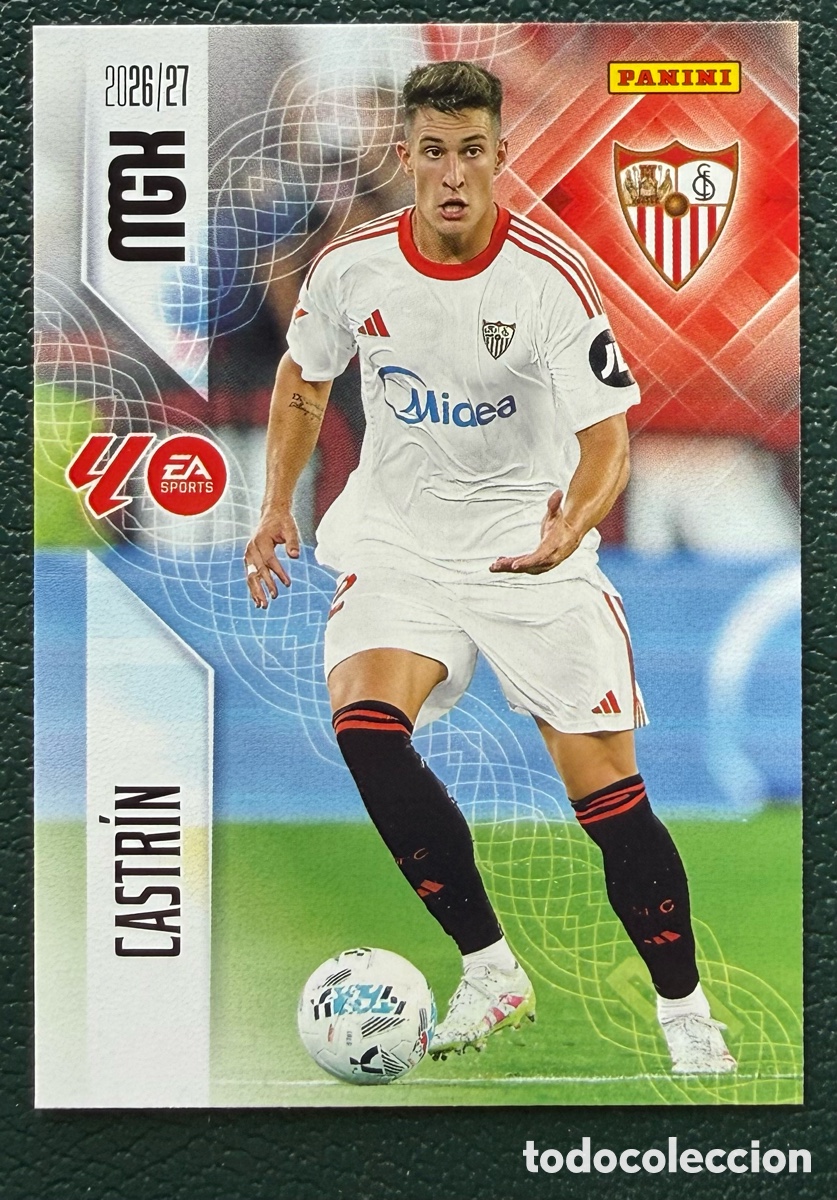Cromos de Futebol: 332 CASTRIN SEVILLA FC FICHAS ALBUM MEGACRACKS 2026 2027 MGK 26 27
