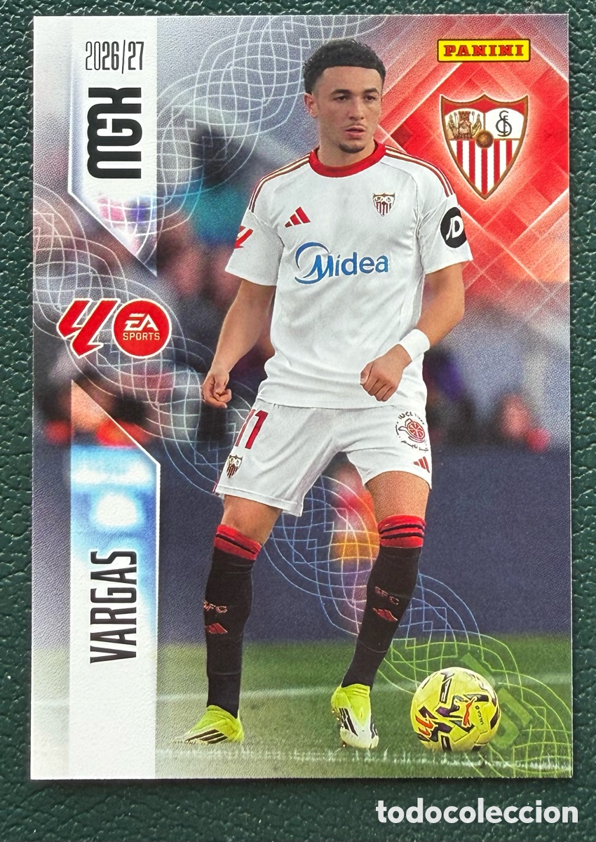 Cromos de Futebol: 337 VARGAS SEVILLA FC FICHAS ALBUM MEGACRACKS 2026 2027 MGK 26 27