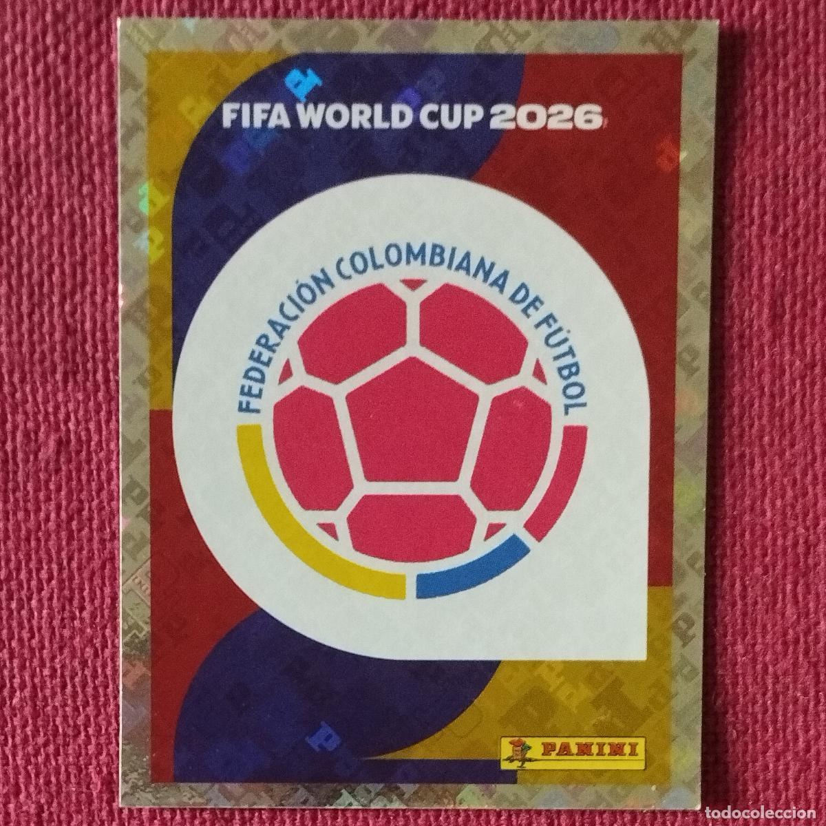 Cromos de f&uacute;tbol: ESCUDO DE COLOMBIA - COL 1 - MUNDIAL DE FUTBOL - FIFA WORLD CUP 2026
