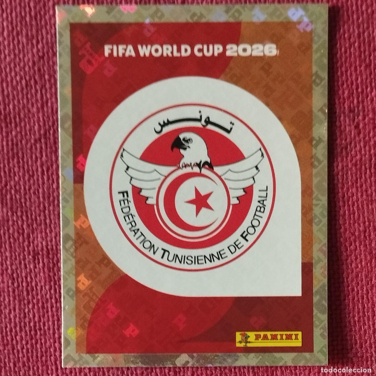 Cromos de f&uacute;tbol: ESCUDO DE TUNEZ - TUN 1 - MUNDIAL DE FUTBOL - FIFA WORLD CUP 2026