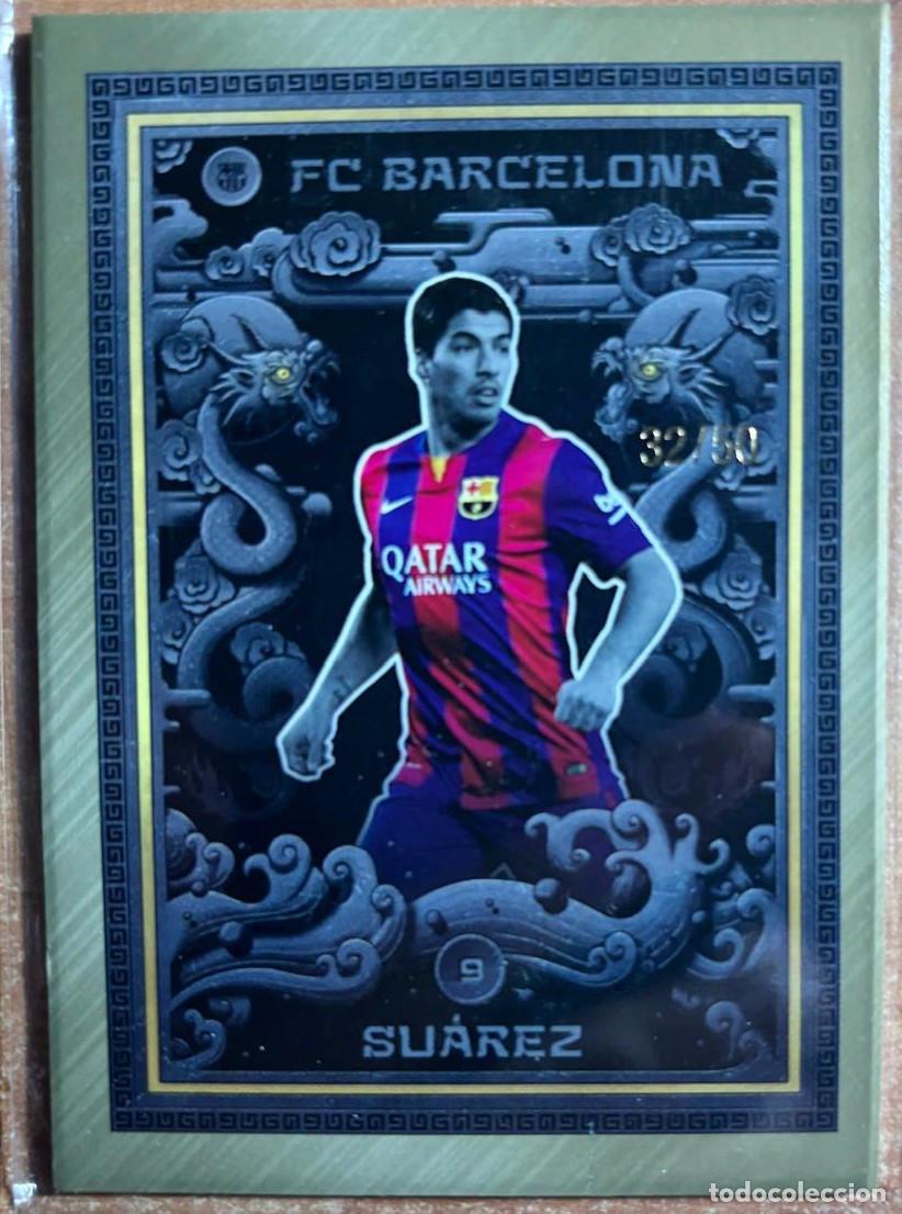 Cromos de f&uacute;tbol: TOPPS A&Ntilde;O DEL DRAGON 2024 LUIS SUAREZ (FC BARCELONA) NUMERADA /50