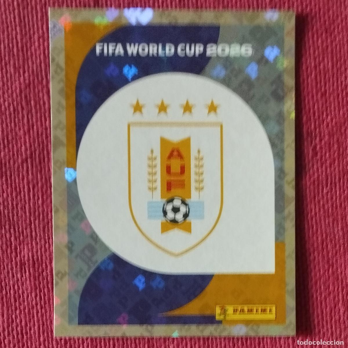 Cromos de f&uacute;tbol: ESCUDO DE URUGUAY - URU 1 - MUNDIAL DE FUTBOL - FIFA WORLD CUP 2026
