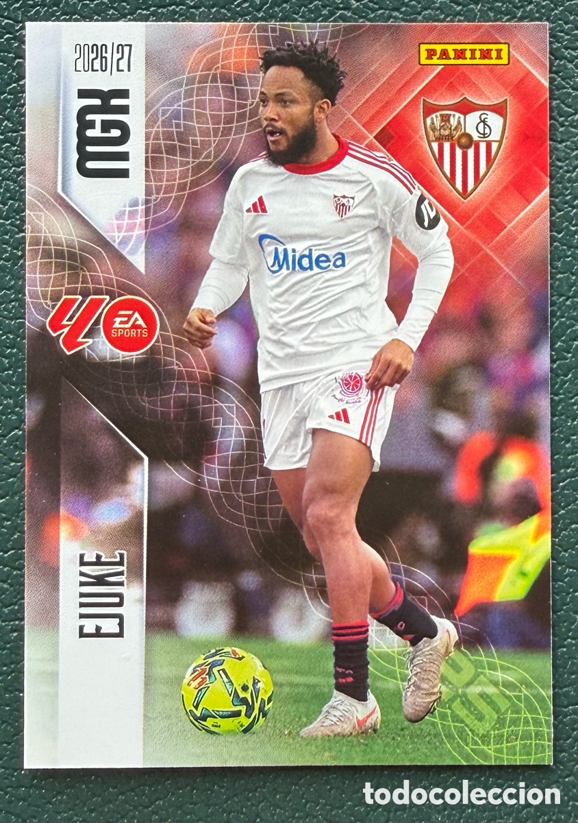 Cromos de Futebol: 340 EJUKE SEVILLA FC FICHAS ALBUM MEGACRACKS 2026 2027 MGK 26 27