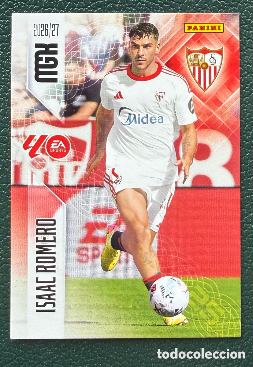 Cromos de Futebol: 342 ISAAC ROMERO SEVILLA FC FICHAS ALBUM MEGACRACKS 2026 2027 MGK 26 27