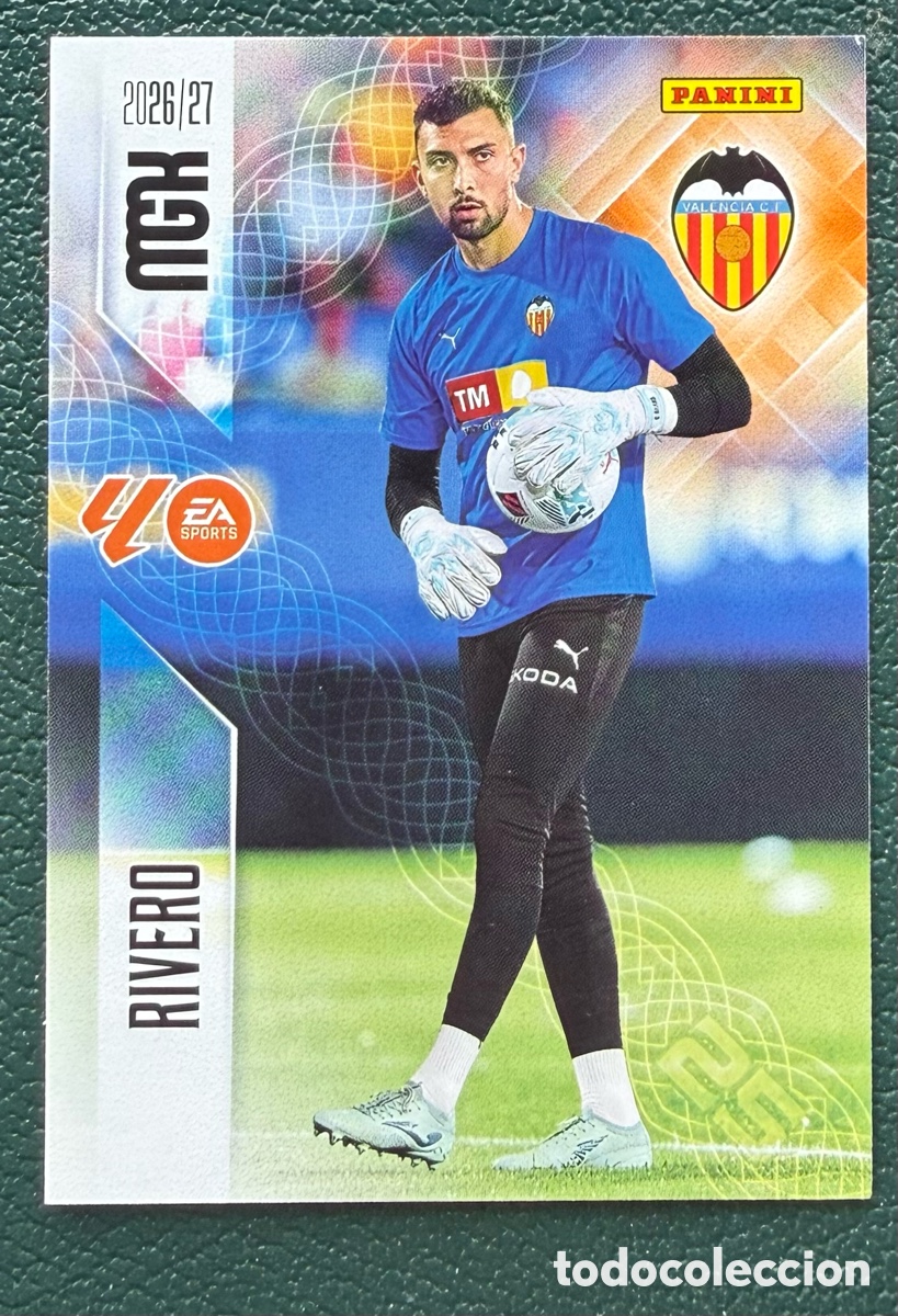 Cromos de f&uacute;tbol: 345 RIVERO VALENCIA CF FICHAS ALBUM MEGACRACKS 2026 2027 MGK 26 27