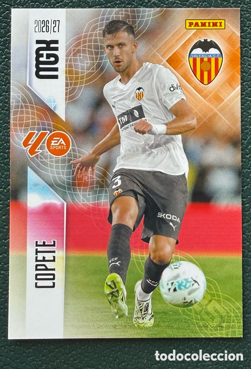 Cromos de f&uacute;tbol: 349 COPETE VALENCIA CF FICHAS ALBUM MEGACRACKS 2026 2027 MGK 26 27
