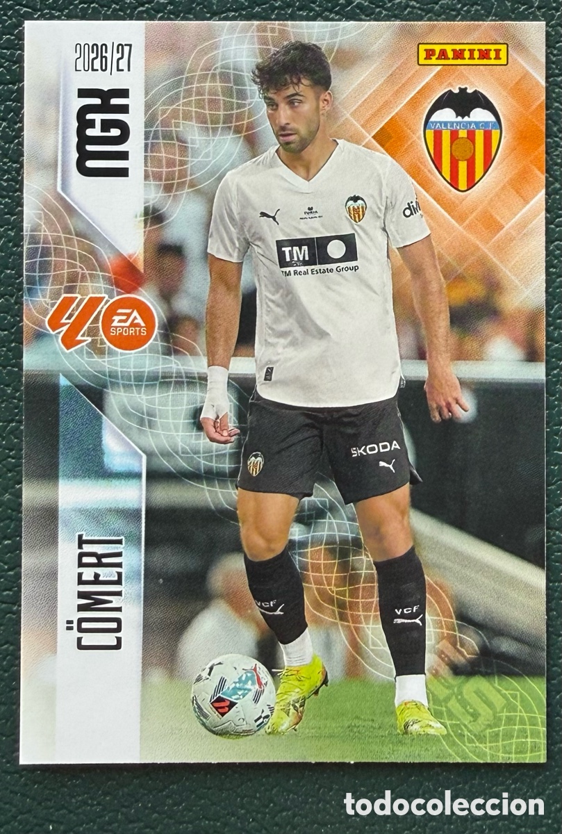 Cromos de f&uacute;tbol: 350 COMERT VALENCIA CF FICHAS ALBUM MEGACRACKS 2026 2027 MGK 26 27