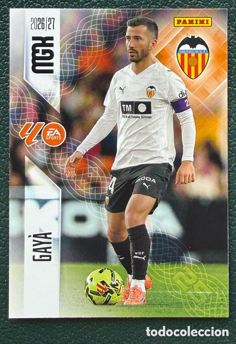 Cromos de f&uacute;tbol: 351 GAYA VALENCIA CF FICHAS ALBUM MEGACRACKS 2026 2027 MGK 26 27