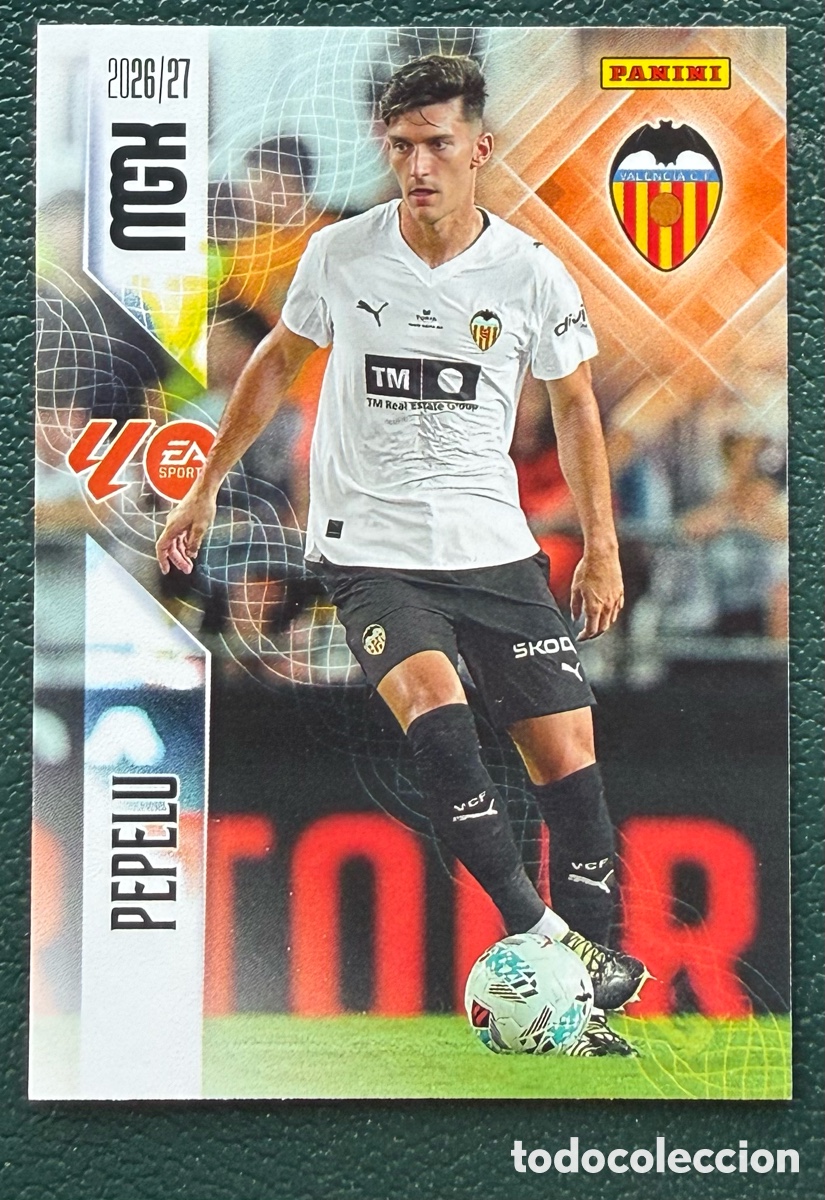 Cromos de f&uacute;tbol: 352 PEPELU VALENCIA CF FICHAS ALBUM MEGACRACKS 2026 2027 MGK 26 27