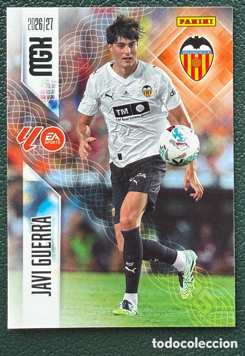 Football Stickers: 354 JAVI GUERRA VALENCIA CF FICHAS ALBUM MEGACRACKS 2026 2027 MGK 26 27