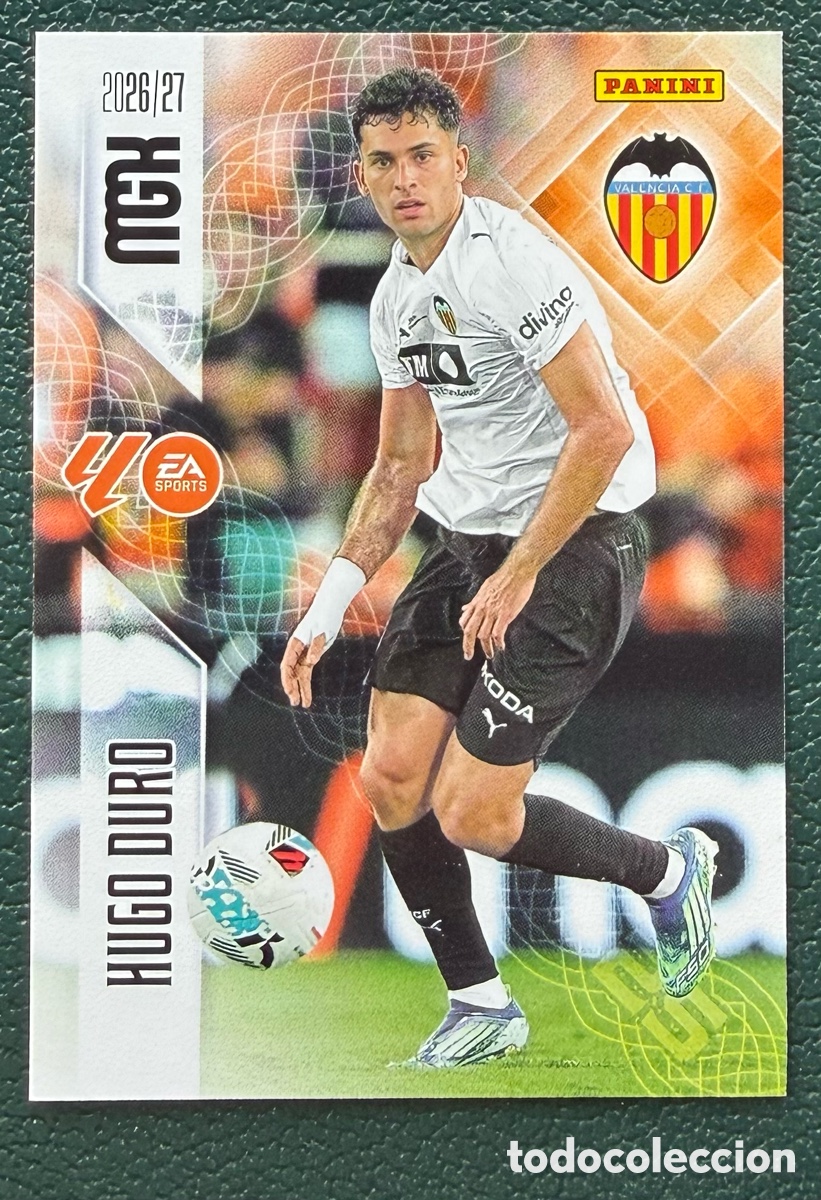 Cromos de f&uacute;tbol: 358 HUGO DURO VALENCIA CF FICHAS ALBUM MEGACRACKS 2026 2027 MGK 26 27