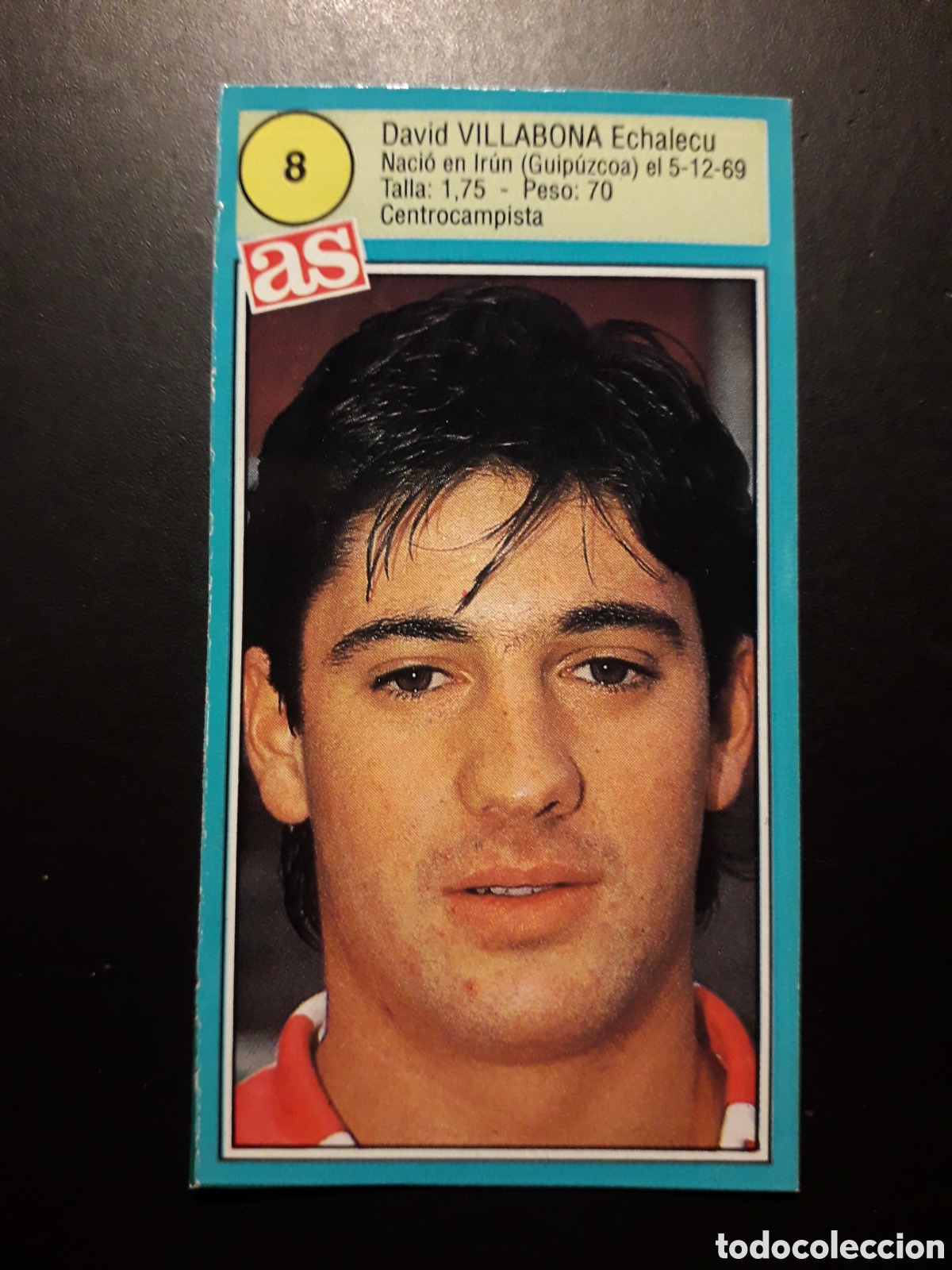 Cromos de f&uacute;tbol: VILLABONA ATHLETIC DE BILBAO N&deg; 8 RECORTADO ASES LIGA 90-91 1990-1991 DIARIO AS PEDIDO M&Iacute;NIMO 3&euro;