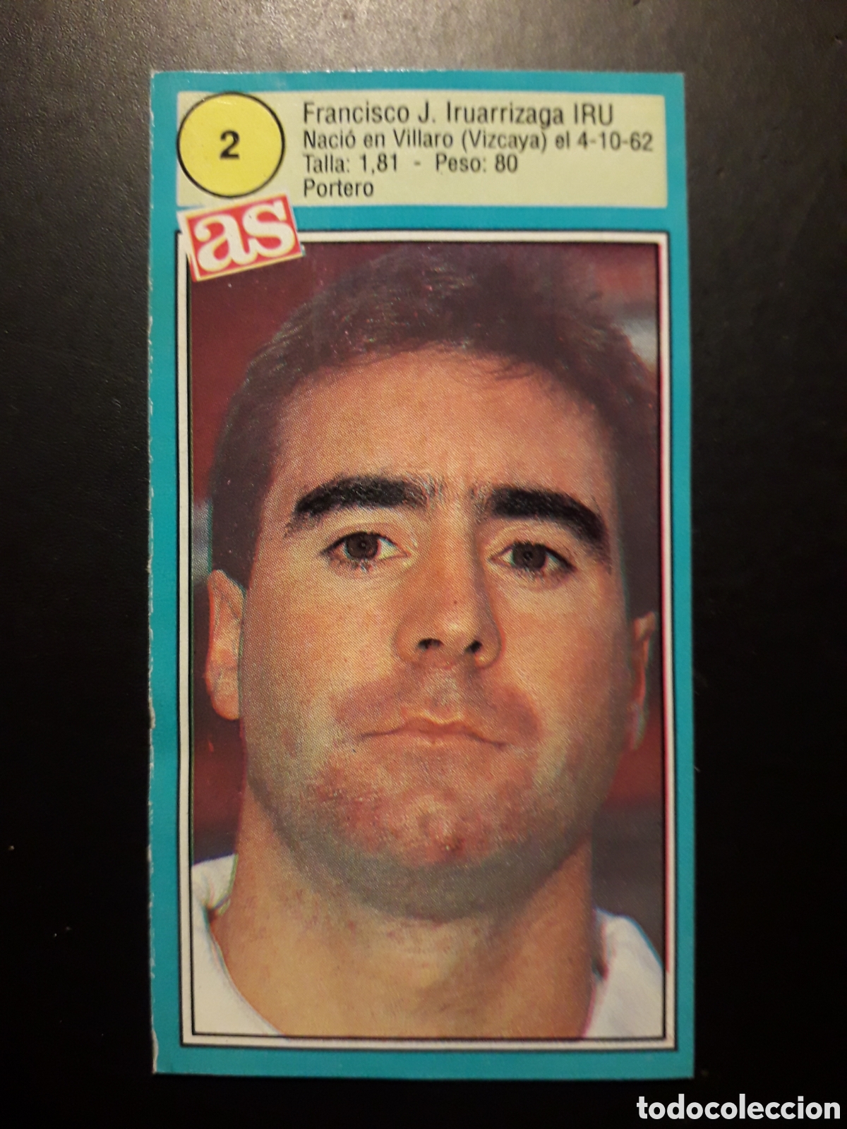 Cromos de f&uacute;tbol: IRU ATHLETIC DE BILBAO N&deg; 8 RECORTADO ASES DE LA LIGA 90-91 1990-1991 DIARIO AS PEDIDO M&Iacute;NIMO 3&euro;