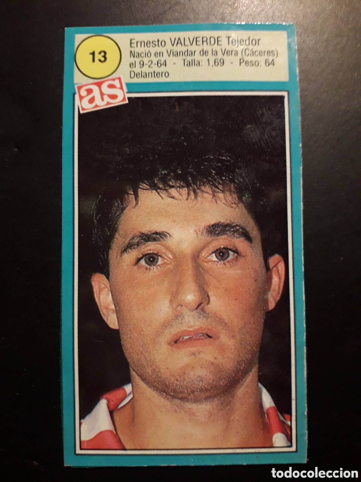 Cromos de f&uacute;tbol: VALVERDE ATHLETIC DE BILBAO N&deg; 8 RECORTADO ASES DE LA LIGA 90-91 1990-1991 DIARIO AS PEDIDO M&Iacute;NIM 3&euro;