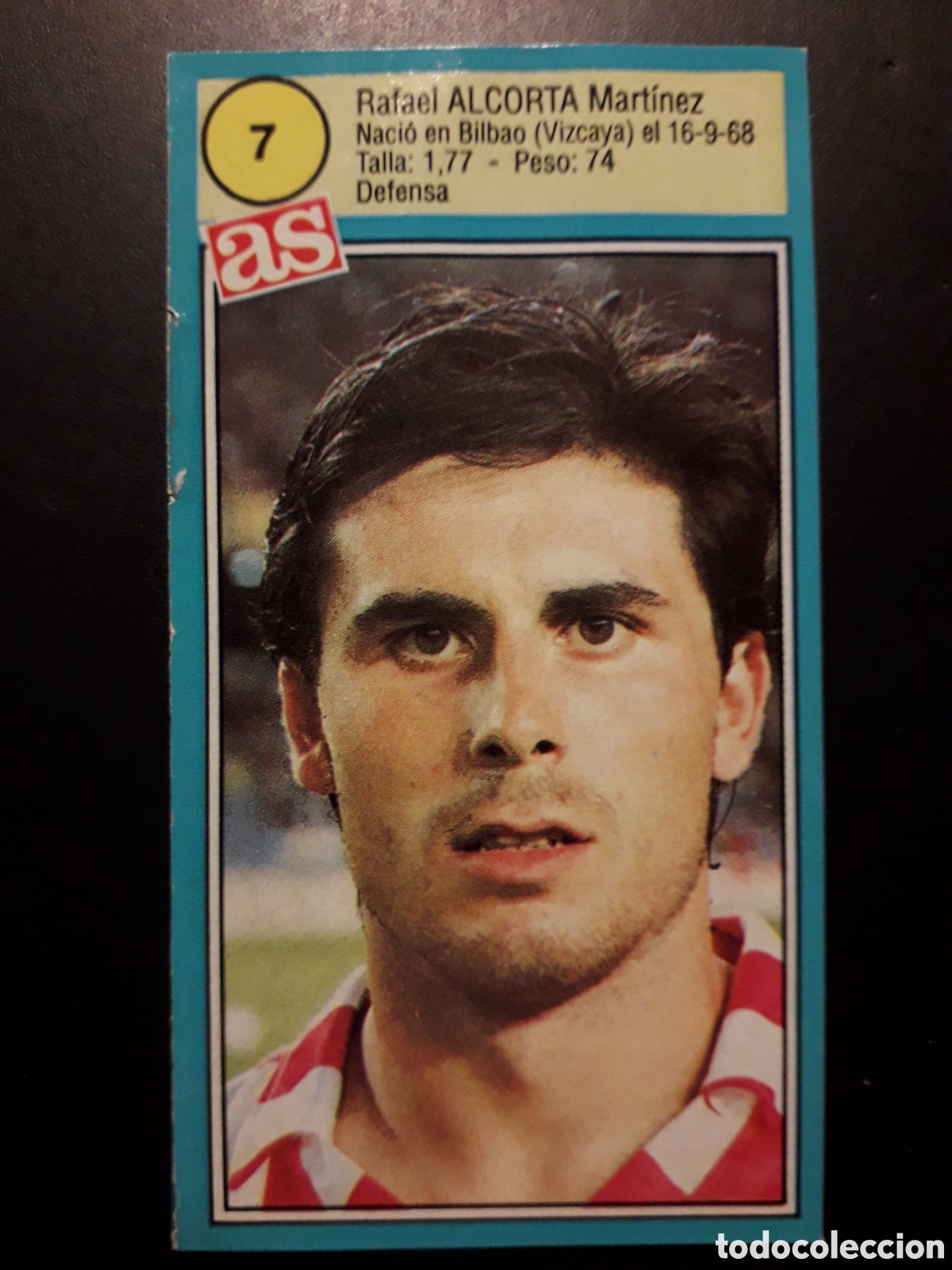 Cromos de f&uacute;tbol: ALCORTA ATHLETIC DE BILBAO N&deg; 7 RECORTADO ASES DE LA LIGA 90-91 1990-1991 DIARIO AS PEDIDO M&Iacute;NIMO 3&euro;