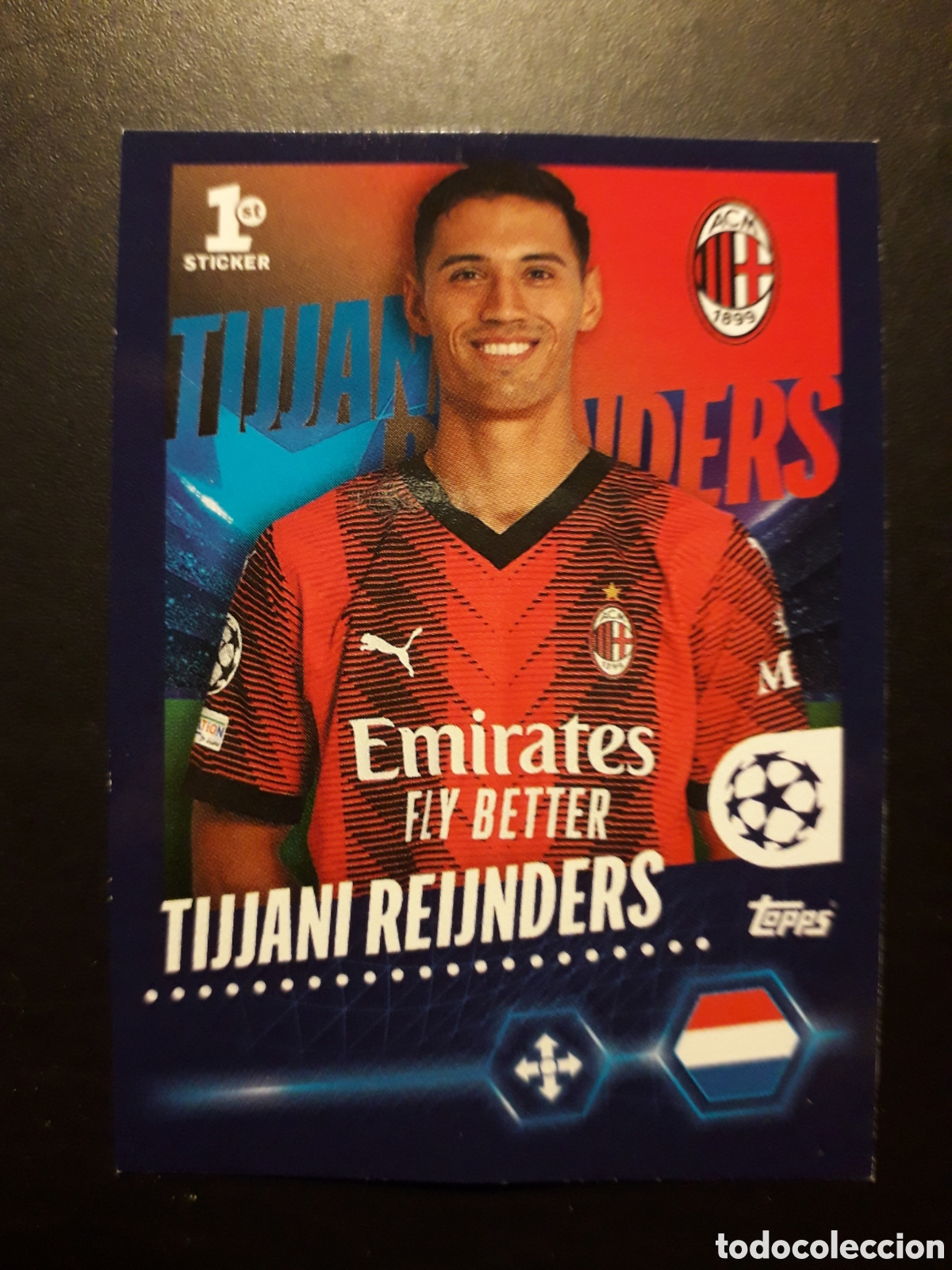 Cromos de f&uacute;tbol: REIJNDERS MILAN N&deg; 39 UEFA CHAMPIONS LEAGUE SEASON TOPPS 23 24 2023 2024 PEDIDO M&Iacute;NIMO 3&euro;