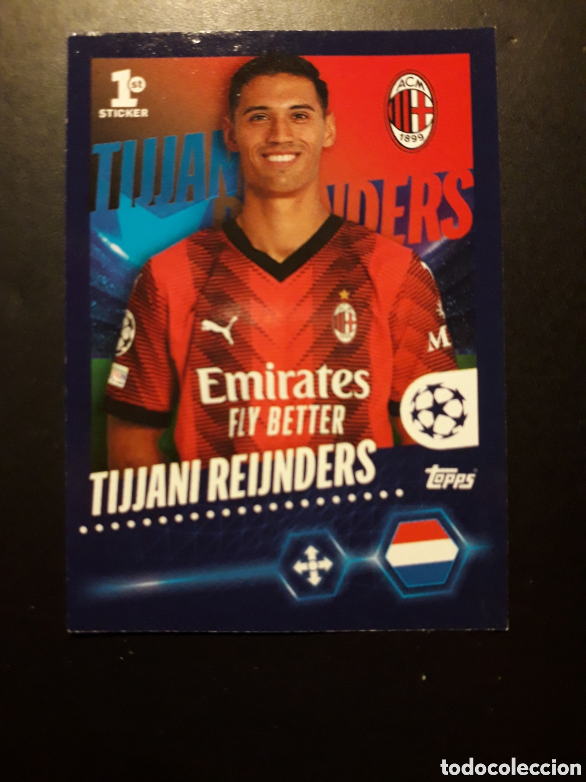 Cromos de f&uacute;tbol: REIJNDERS MILAN N&deg; 39 UEFA CHAMPIONS LEAGUE SEASON TOPPS 23 24 2023 2024 PEDIDO M&Iacute;NIMO 3&euro;.