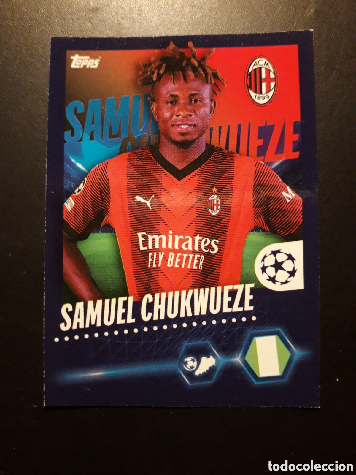 Cromos de f&uacute;tbol: CHUKWUEZE MILAN N&deg; 40 UEFA CHAMPIONS LEAGUE SEASON TOPPS 23 24 2023 2024 PEDIDO M&Iacute;NIMO 3&euro;
