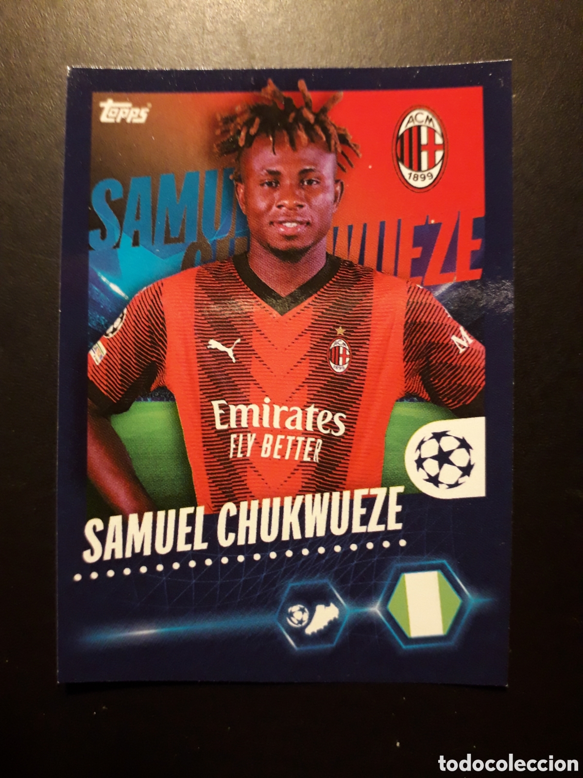 Cromos de f&uacute;tbol: CHUKWUEZE MILAN N&deg; 40 UEFA CHAMPIONS LEAGUE SEASON TOPPS 23 24 2023 2024 PEDIDO M&Iacute;NIMO 3&euro;