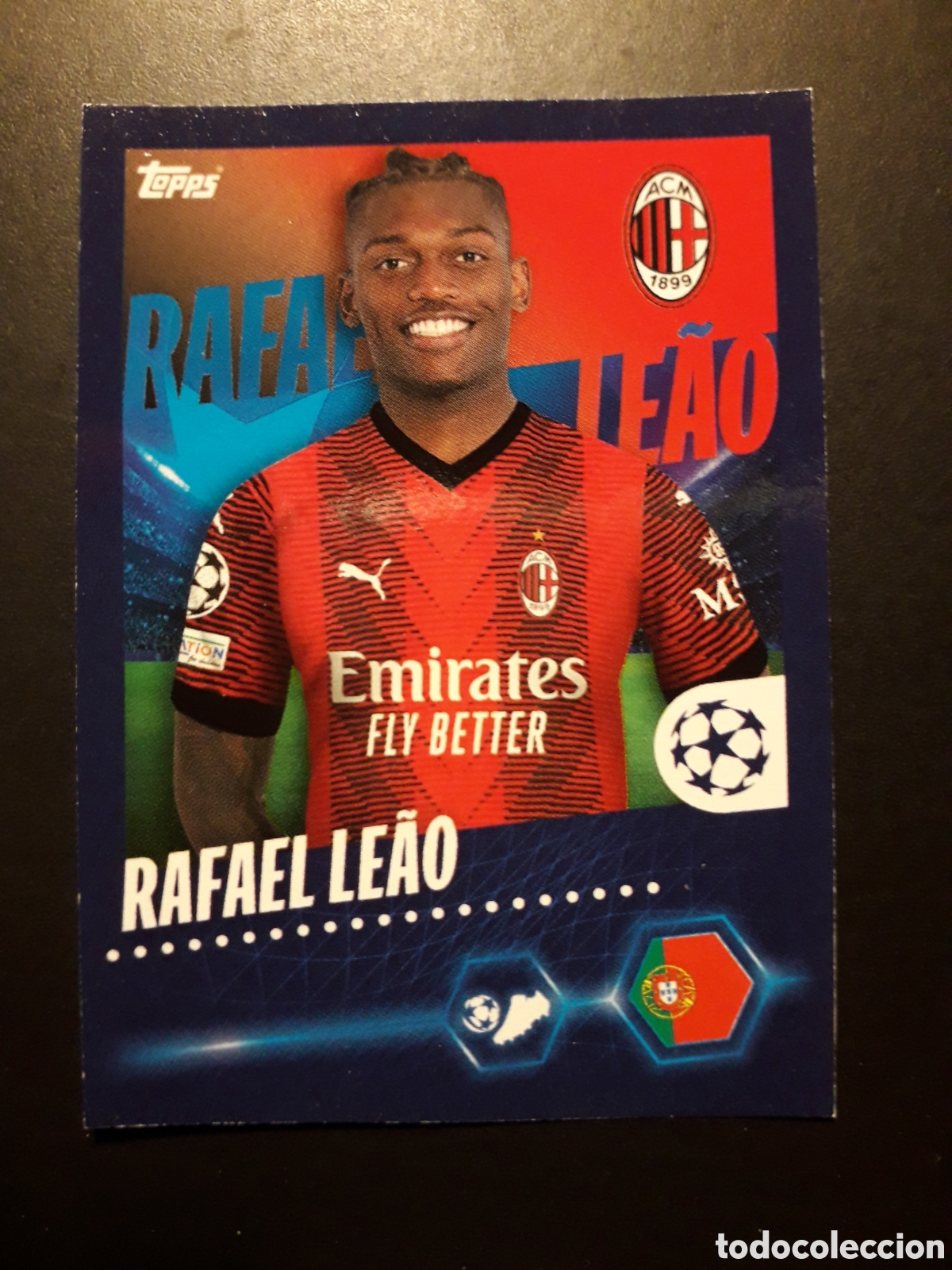 Cromos de f&uacute;tbol: RAFAEL LE&Atilde;O MILAN N&deg; 44 UEFA CHAMPIONS LEAGUE SEASON TOPPS 23 24 2023 2024 PEDIDO M&Iacute;NIMO 3&euro;