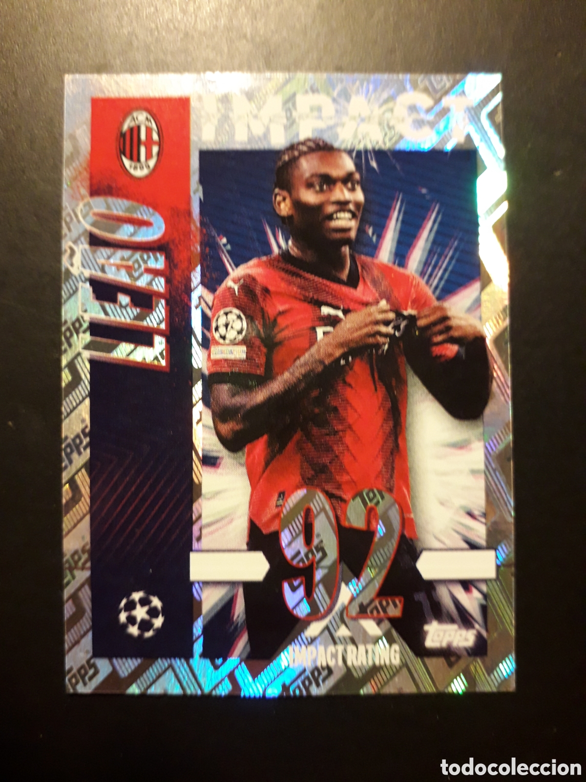 Cromos de f&uacute;tbol: RAFAEL LE&Atilde;O MILAN N&deg; 46 UEFA CHAMPIONS LEAGUE SEASON TOPPS 23 24 2023 2024 PEDIDO M&Iacute;NIMO 3&euro;