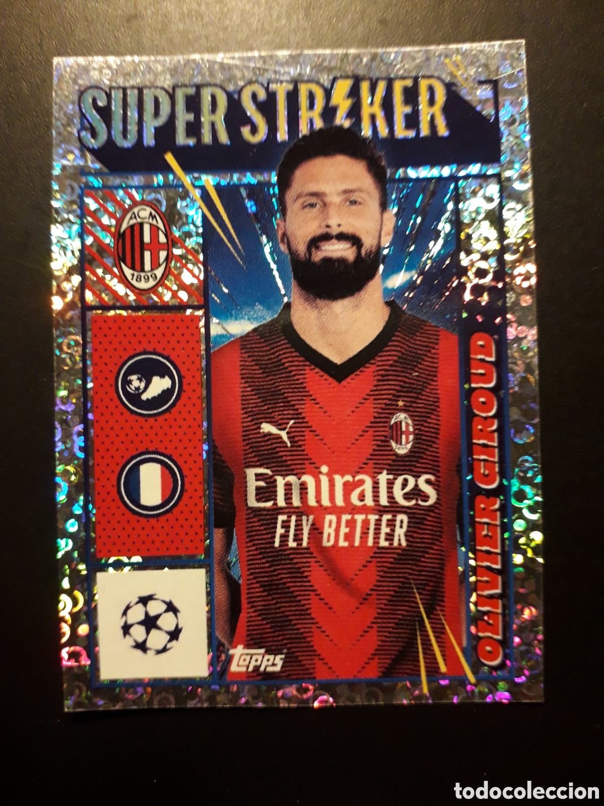 Cromos de f&uacute;tbol: OLIVIER GIROUD MILAN N&deg; 41 UEFA CHAMPIONS LEAGUE SEASON TOPPS 23 24 2023 2024 PEDIDO M&Iacute;NIMO 3&euro;