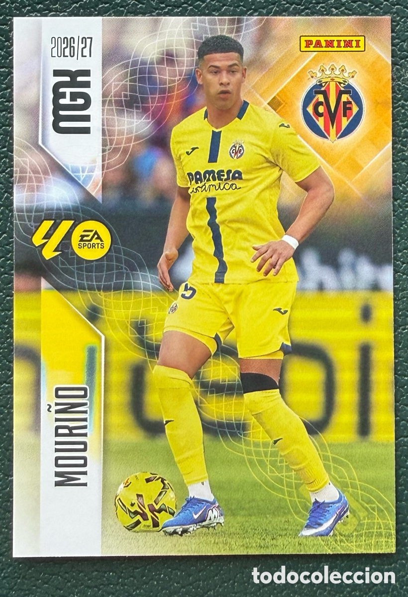 Cromos de f&uacute;tbol: 364 MOURI&Ntilde;O VILLARREAL CF FICHAS ALBUM MEGACRACKS 2026 2027 MGK 26 27
