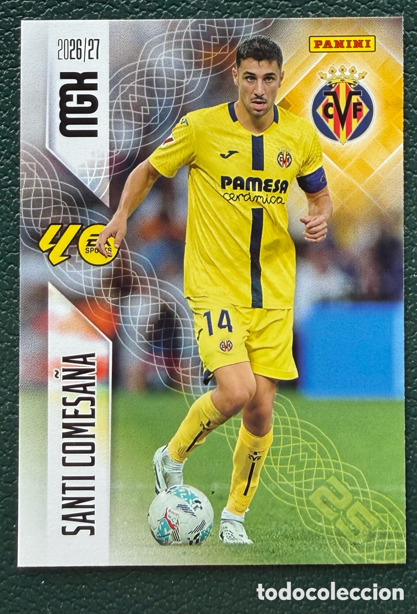 Cromos de f&uacute;tbol: 370 SANTI COMESA&Ntilde;A VILLARREAL CF FICHAS ALBUM MEGACRACKS 2026 2027 MGK 26 27