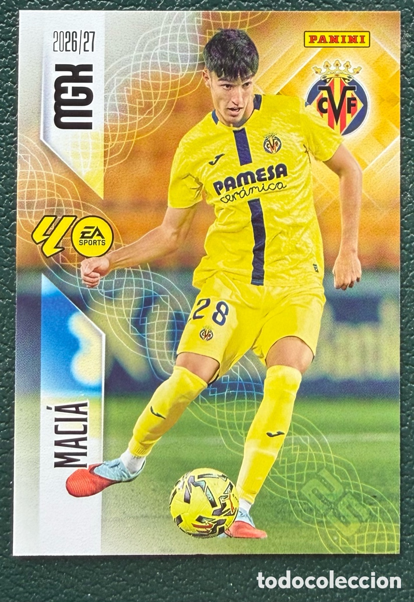 Cromos de f&uacute;tbol: 371 MACIA VILLARREAL CF FICHAS ALBUM MEGACRACKS 2026 2027 MGK 26 27