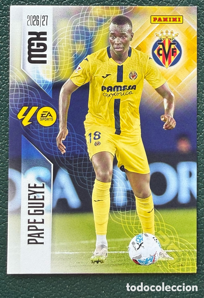 Cromos de f&uacute;tbol: 372 PAPE GUEYE VILLARREAL CF FICHAS ALBUM MEGACRACKS 2026 2027 MGK 26 27
