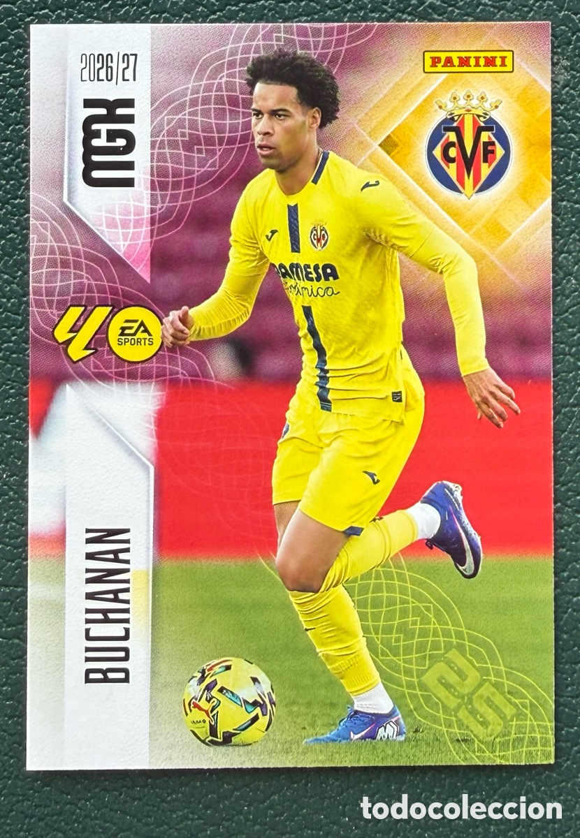 Fu&szlig;ball-Sticker: 374 BUCHANAN VILLARREAL CF FICHAS ALBUM MEGACRACKS 2026 2027 MGK 26 27