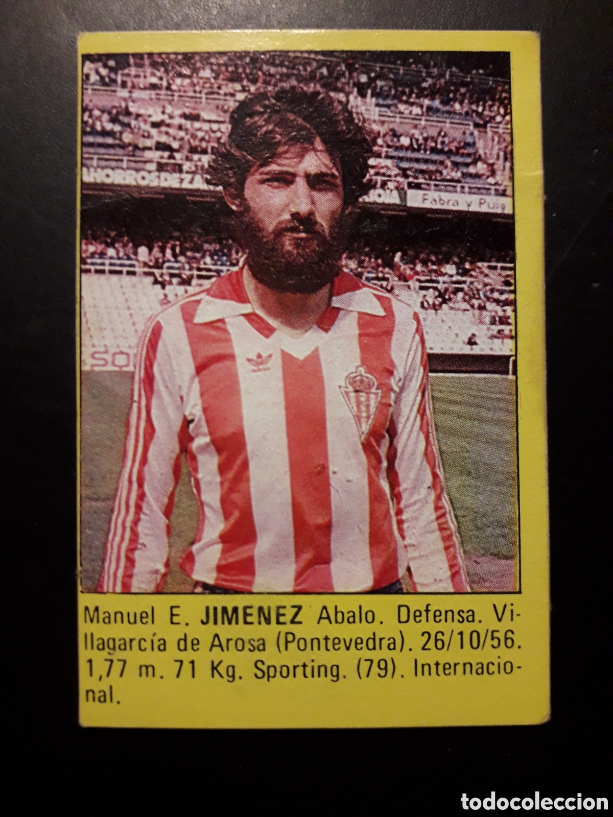 Cromos de f&uacute;tbol: JIM&Eacute;NEZ SPORTING DE GIJ&Oacute;N SUPER F&Uacute;TBOL 84 83-84 1983-1984 ROLL&Aacute;N DESPEGADO PEDIDO M&Iacute;NIMO 3&euro;