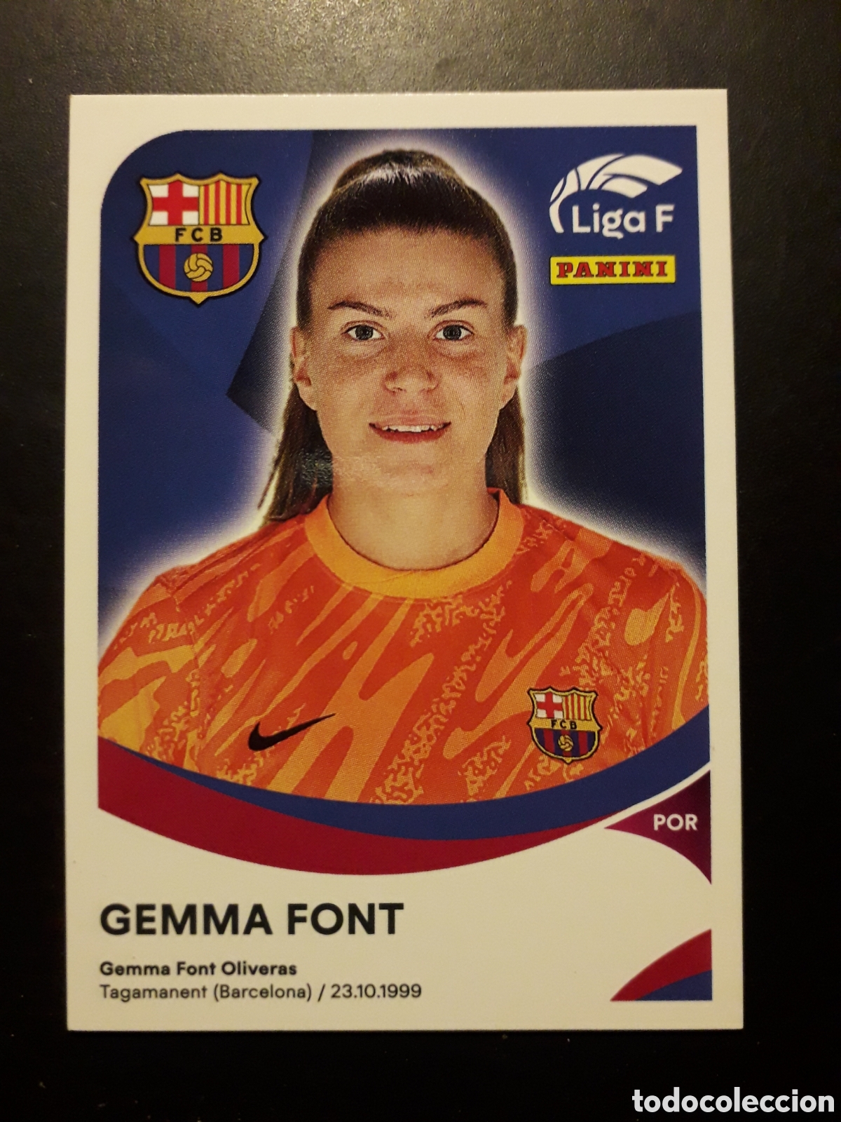 Cromos de f&uacute;tbol: GEMMA FONT FC BARCELONA N&deg; 45 B LIGA F FEMENINA 2024 2025 24 25 PANINI PEDIDO M&Iacute;NIMO 3&euro;