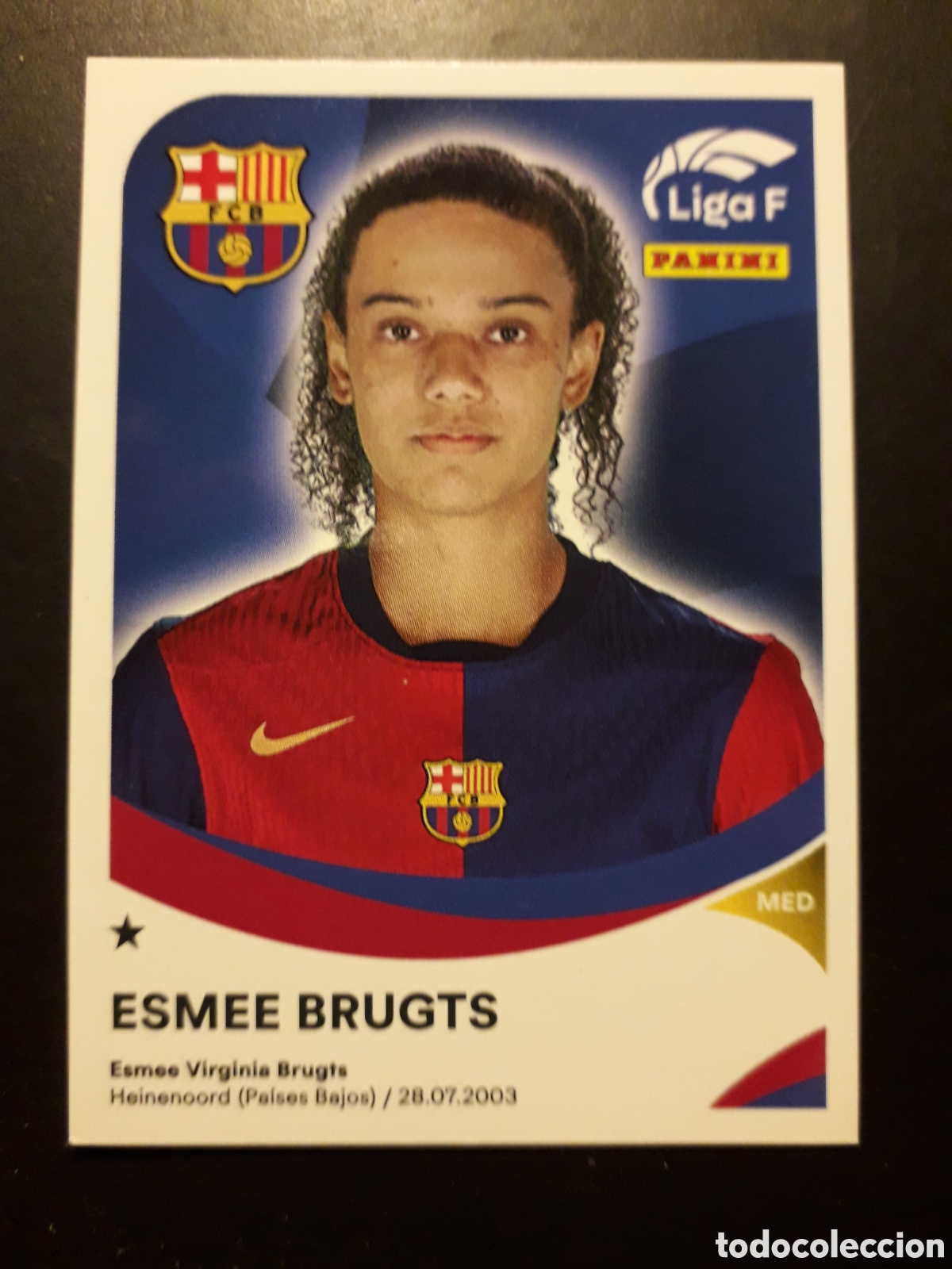 Cromos de f&uacute;tbol: ESMEE BRUGTS FC BARCELONA N&deg; 56 LIGA F FEMENINA 2024 2025 24 25 PANINI PEDIDO M&Iacute;NIMO 3&euro;